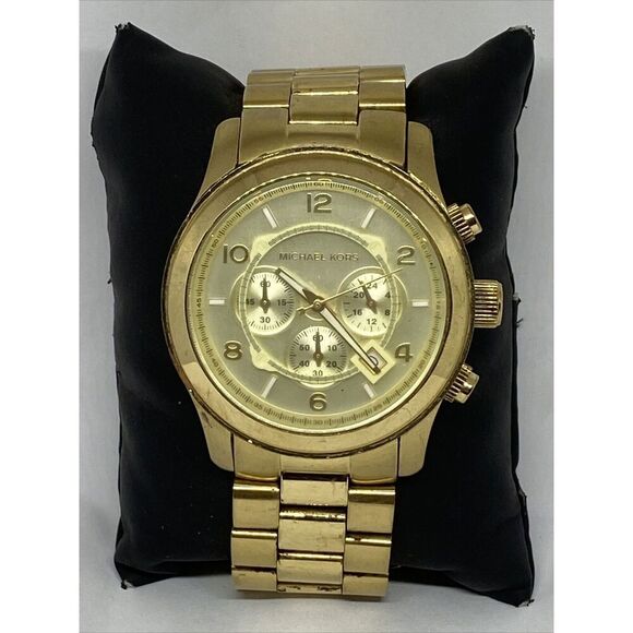 Michael Kors Runway MK8077 Women Stainless Steel Analog Dial Quartz Watch JK450 - Picture 3 of 12